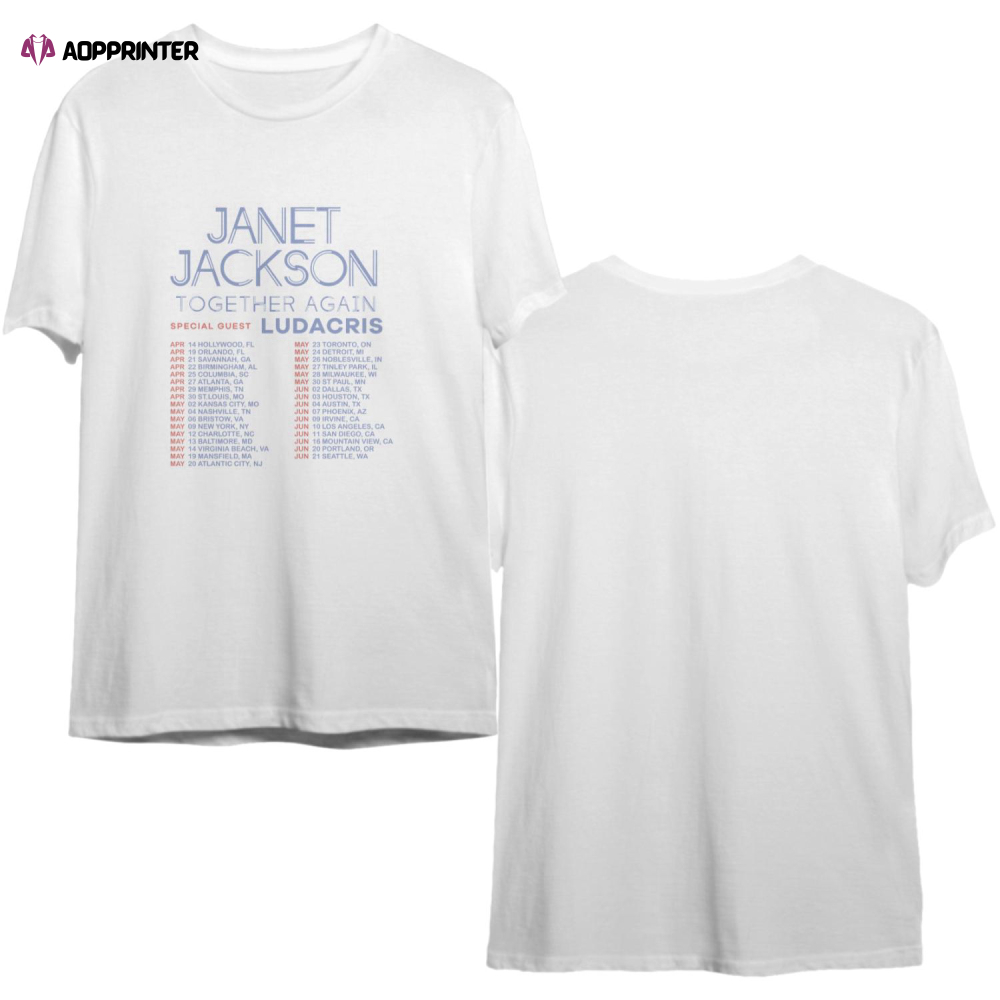 Janet Jackson Together Again Tour 2023 Shirt, Janet Tour 2023 Shirt, Janet Jackson Together Again Merch