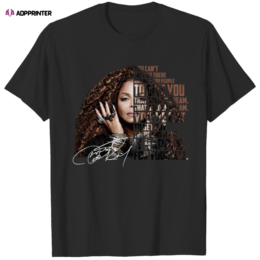 Vintage Janet Jackson 1983 Music Fans T Shirt