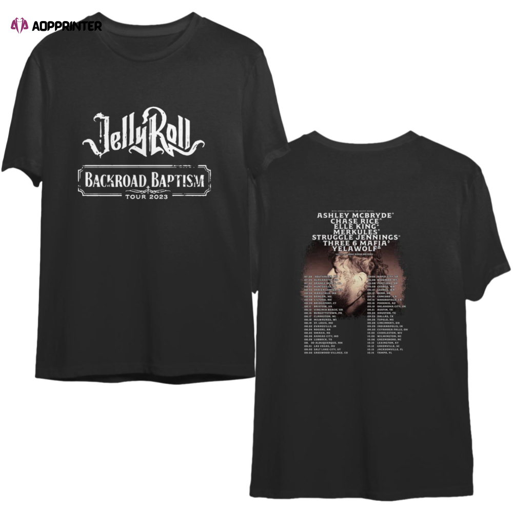 Jelly Roll 2023 Tour Shirt, Jelly Roll Backroad B