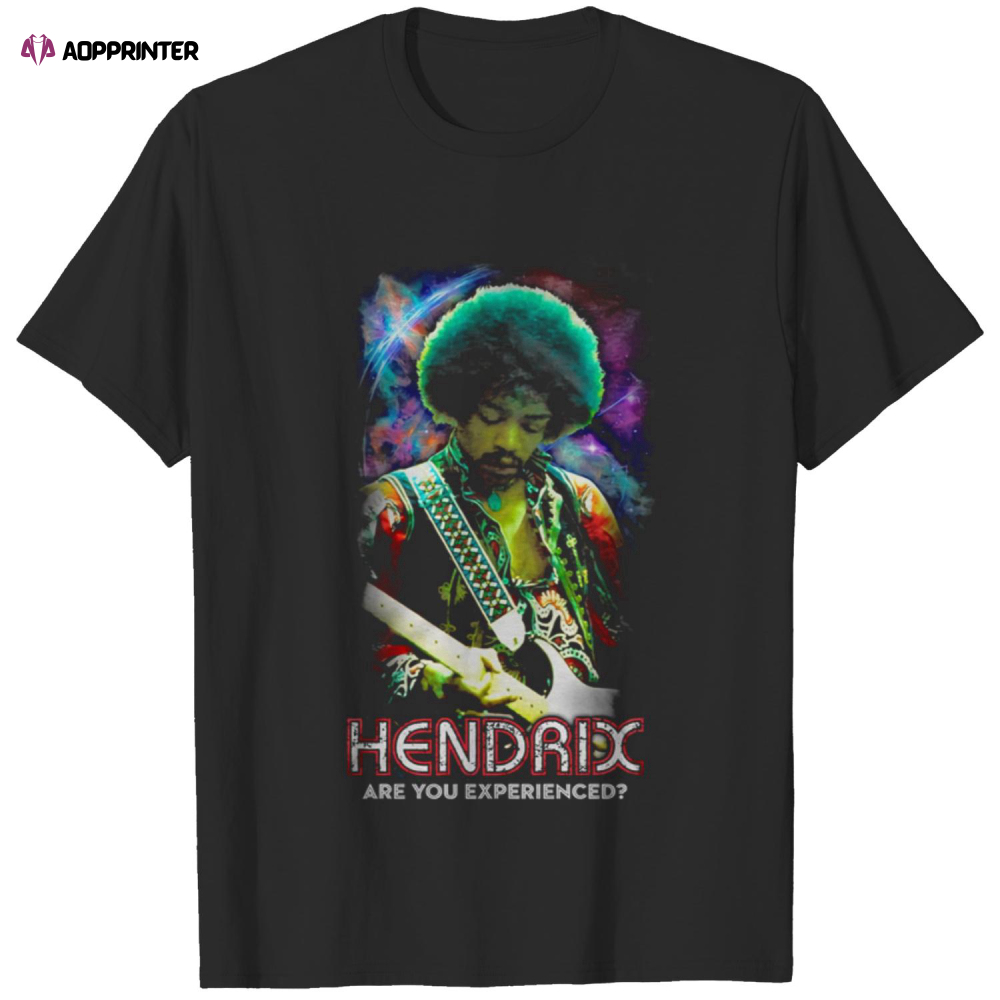Jimi Hendrix Are You Experienced Guitar Pose 1 T-Shirt