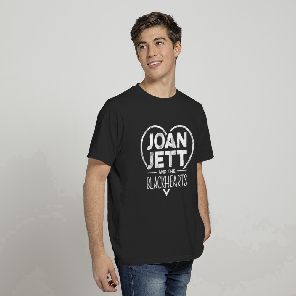 Joan Jett Shirt, Joan Jett Gift, Joan Jett Vintage T-Shirt Official Distressed Blackhearts Logo TShirt