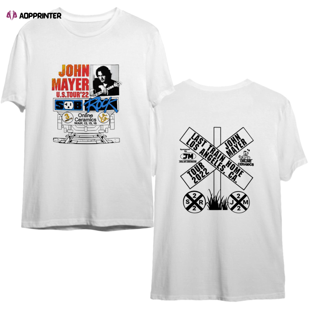 John Mayer Sob Rock Tour 2022 Shirt