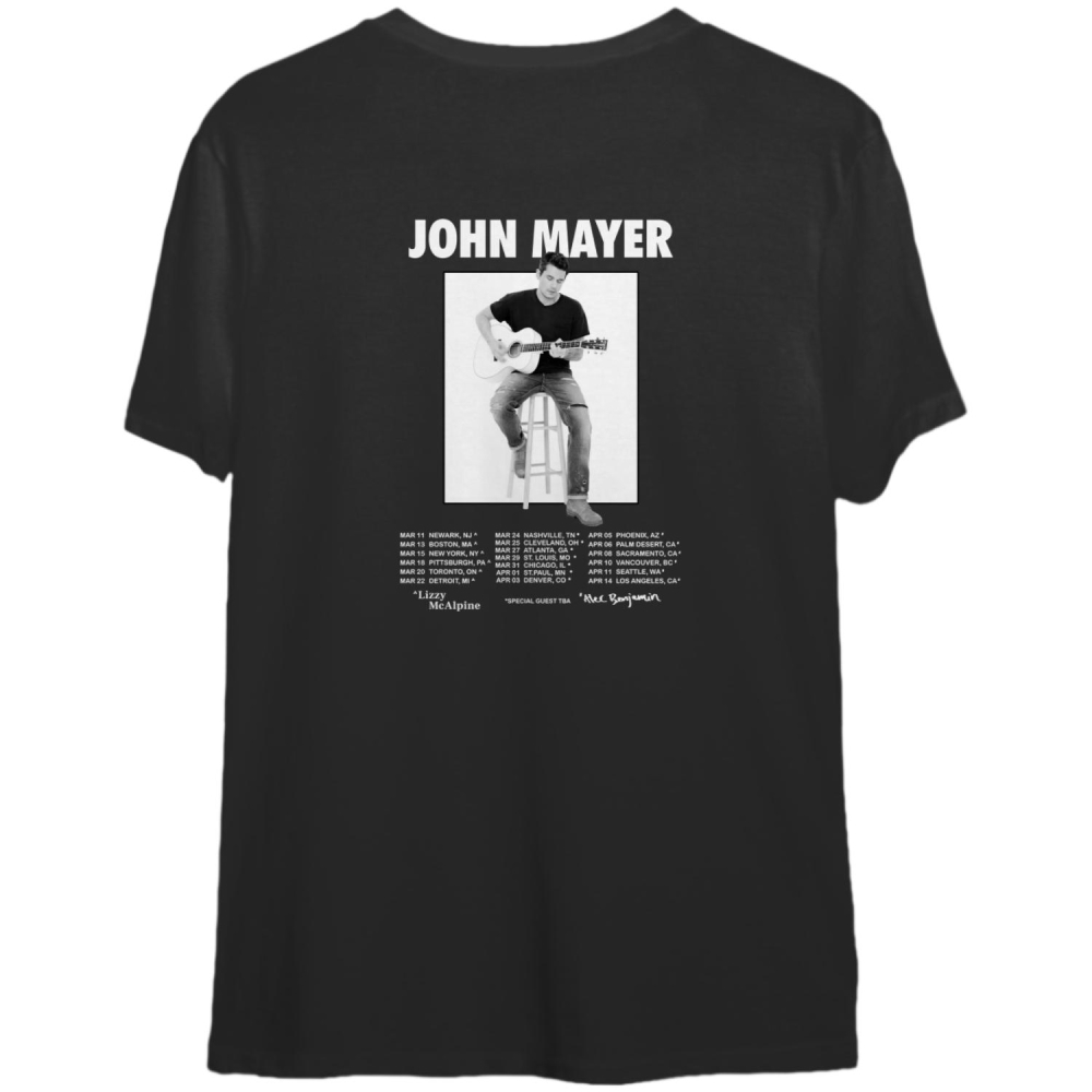 John mayer solo tour dates 2023 both sides Shirt