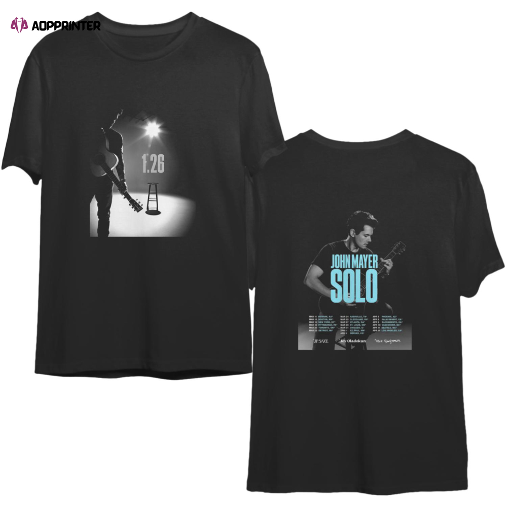 John Mayer Tour 2023 Shirt, Music 2023 Shirt