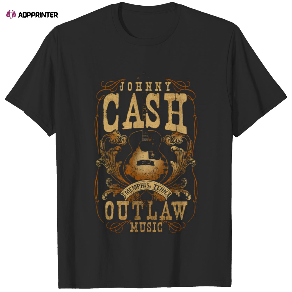 JOHNNY CASH OUTLAW USIC – Johnny Cash – T-Shirt