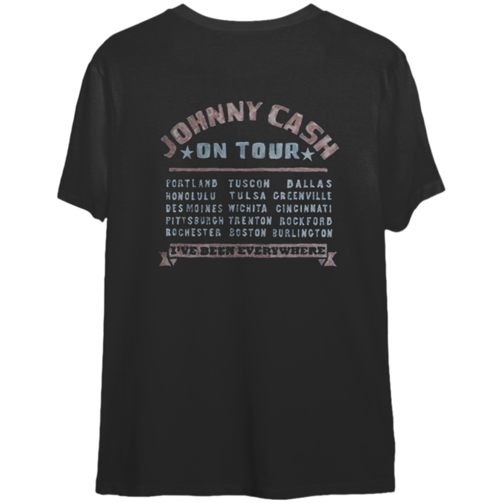 Johnny Cash Unisex Tee: All Star Tour
