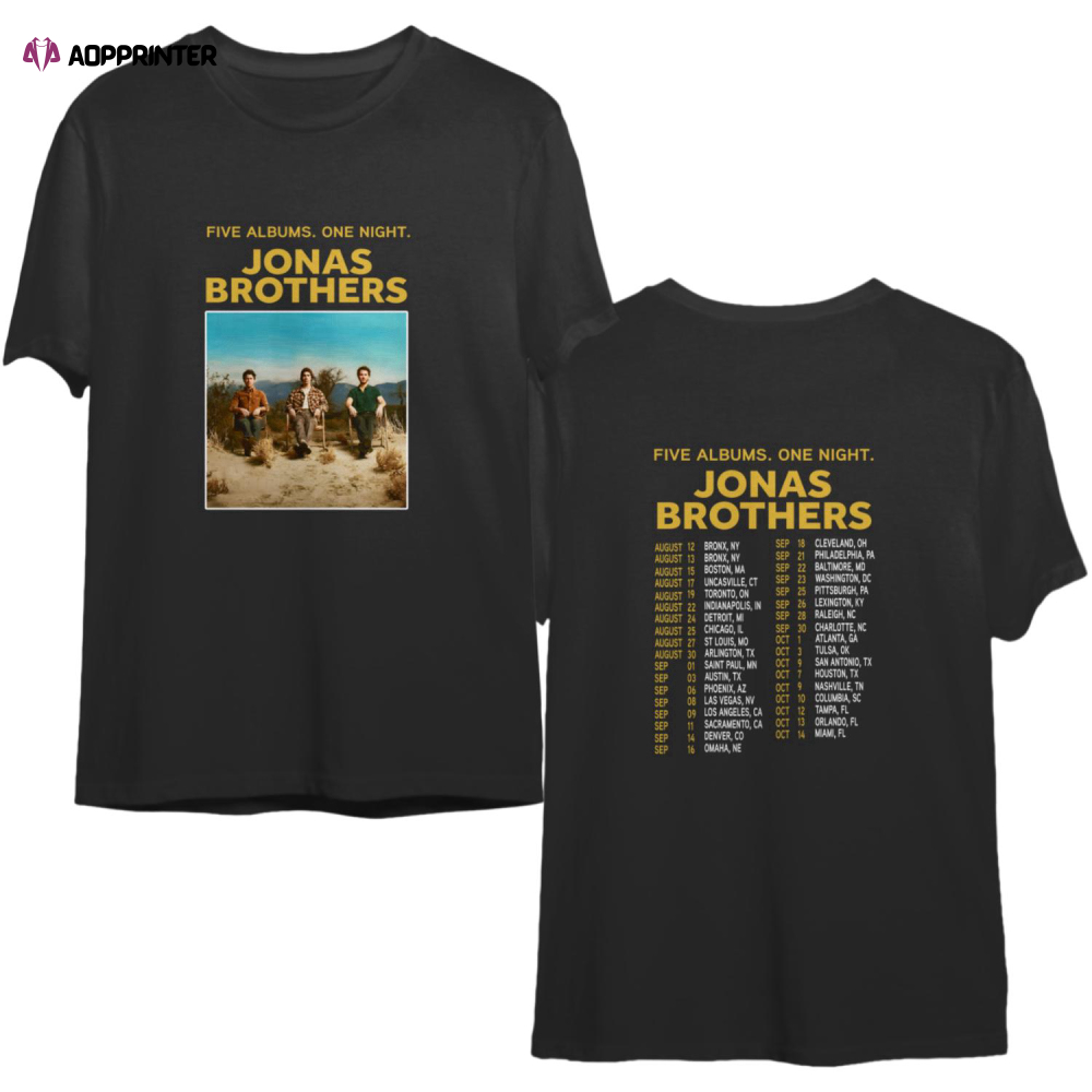 Jonas Brothers 2023 Tour Music Concert Unisex Shirt, Jonas Brother Merch