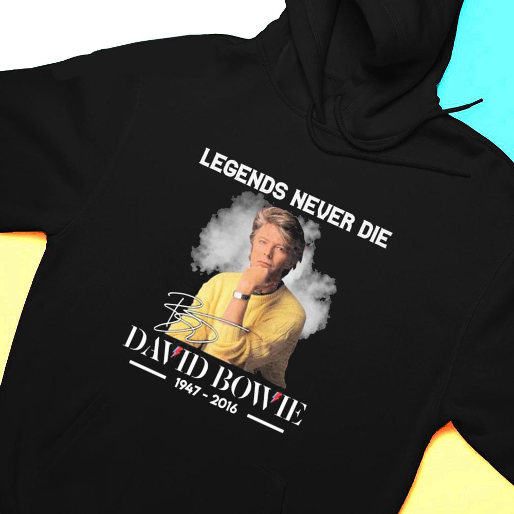 Legends Never Die David Bowie 1974 2016 Signature T-shirt
