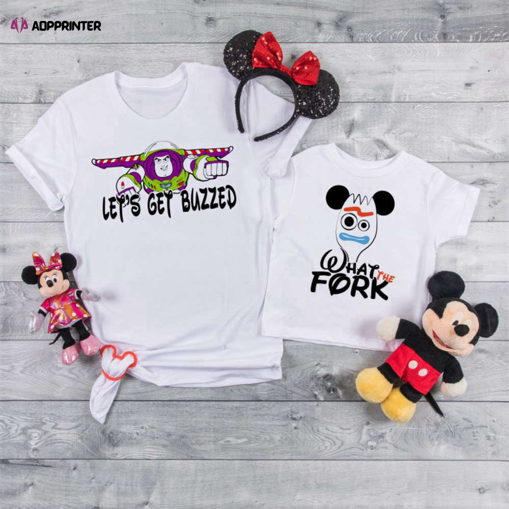 Let’s Get Buzzed What The Fork Disney Matching Family 2022 T Shirt