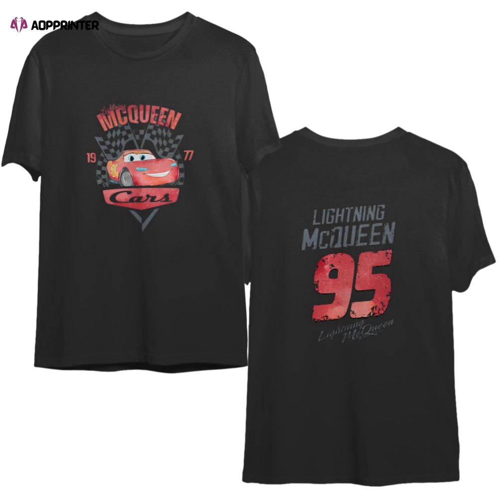 Lightning Mcqueen Shirt, Retro Disney Cars Shirt, McQueen 1977 T-Shirt