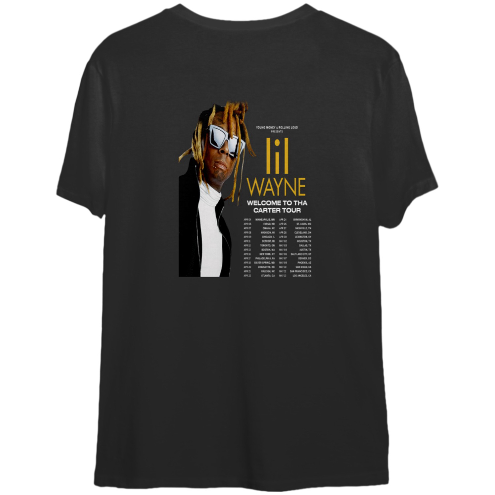 Lil Wayne Rapper 2023 Tour Shirt, Welcome To Tha Carter Tour Lil Wayne Shirt