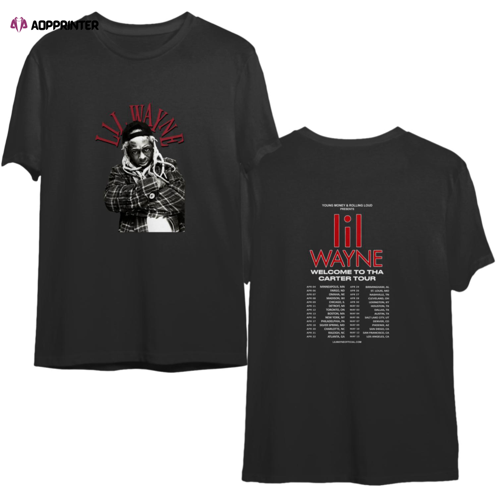 Lil Wayne Shirt Welcome To Tha Carter Tour USA Tour 2023