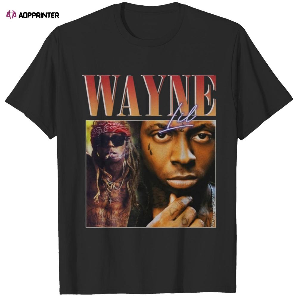 Lil Wayne Vintage Rapper T-Shirt, Lil Wayne Shirt, Lil Wayne 90s Shirt