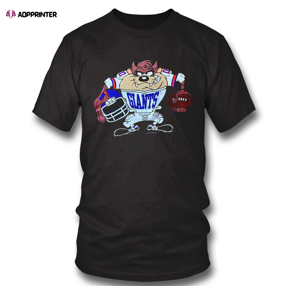 Looney Tunes Taz 1993 Player New York Giants T-shirt Sweatshirt, Tank Top, Ladies Tee