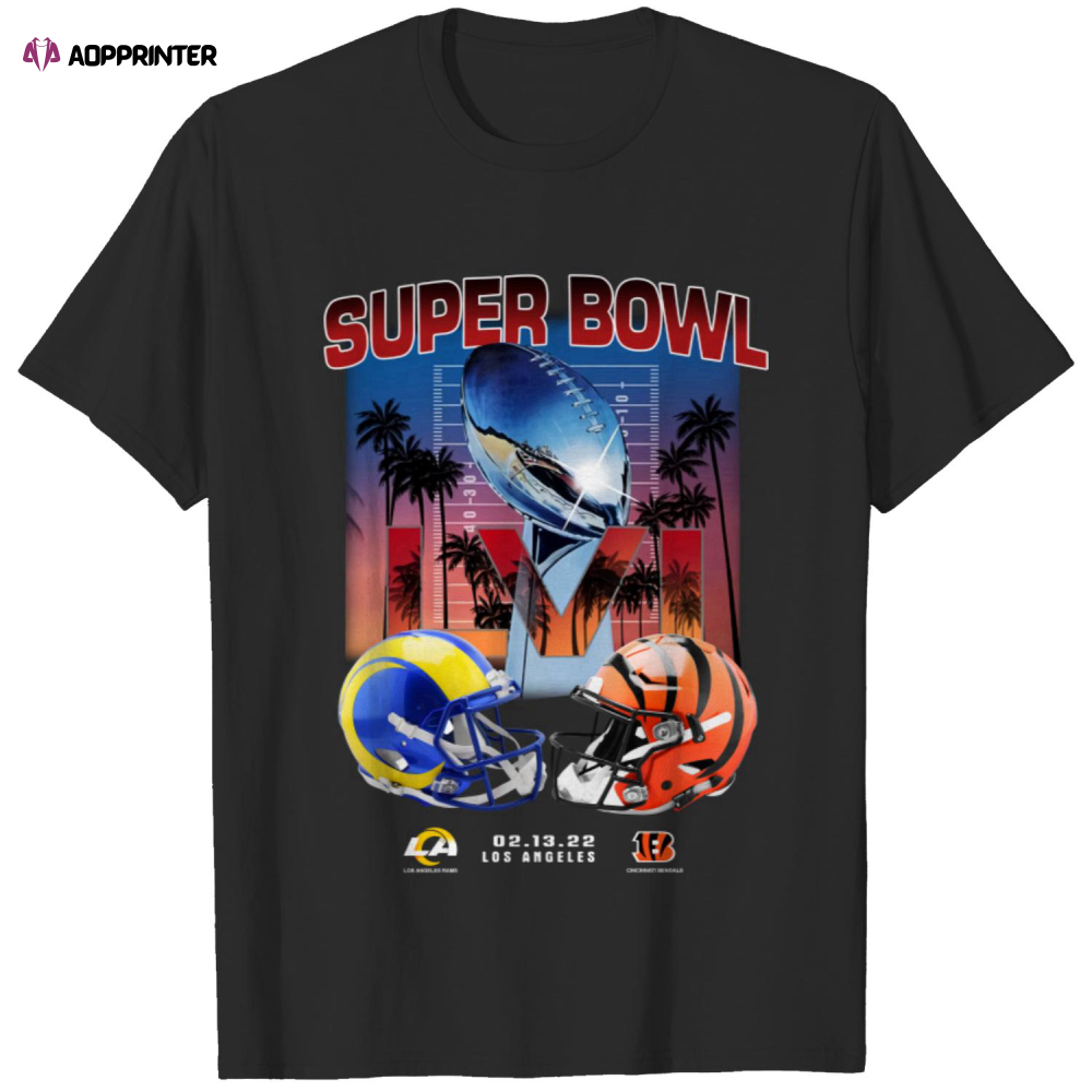 Los Angeles Rams Vs Cincinnati Bengals Super Bowl 2022 LVI T Shirt