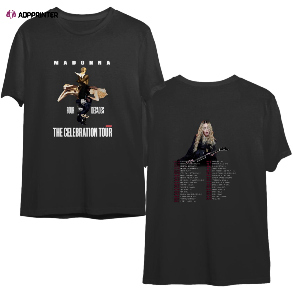 Vintage 90s Madonna Blond Ambition World Tour Pop Diva T-Shirt