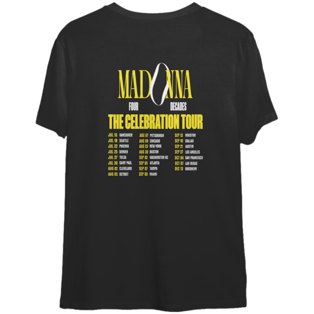 Madonna Four Decades The Celebration Tour 2023 shirt
