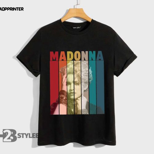 Madonna Comic Vintage Album Vogue 2023 Madonna The Celebration Music Tour 2023 Unisex T Shirt, Sweatshirt, Hoodie