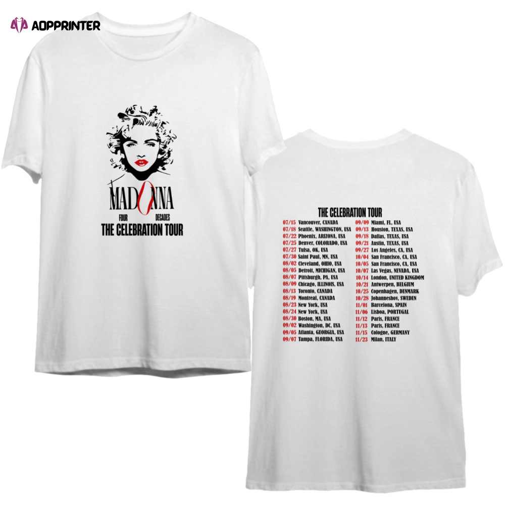 Madonna The Celebration Tour 2023 Shirt, Madonna Shirts