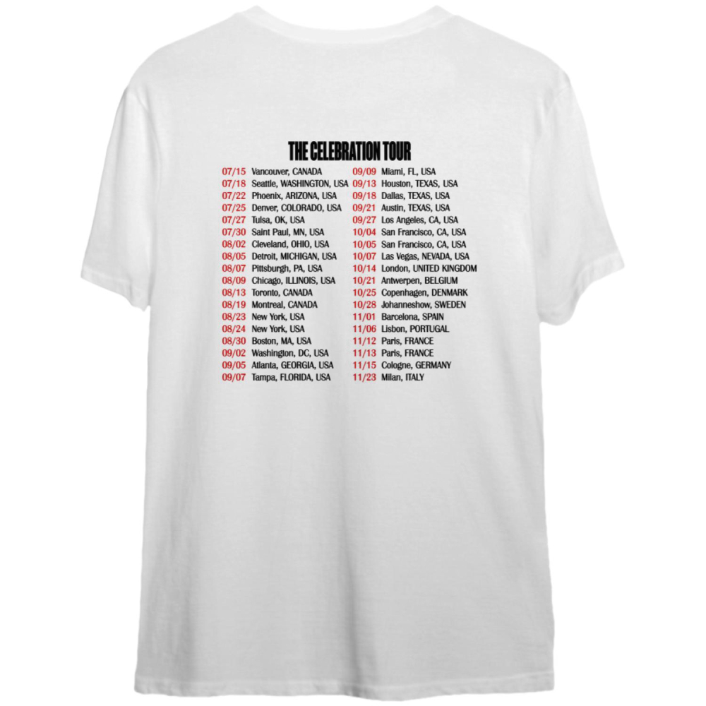 Madonna The Celebration Tour 2023 T-shirt