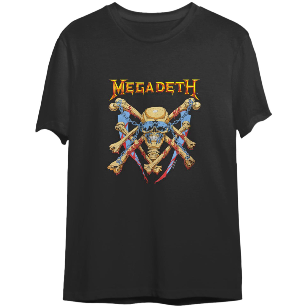 MEGADETH 1991 Vintage Vic Rattlehead Metal T-Shirt