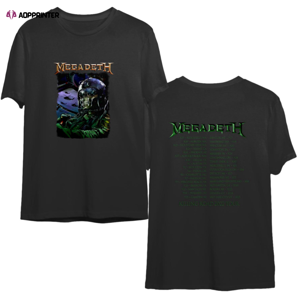 Megadeth Five Finger Death Punch Tour 2022 T Shirt