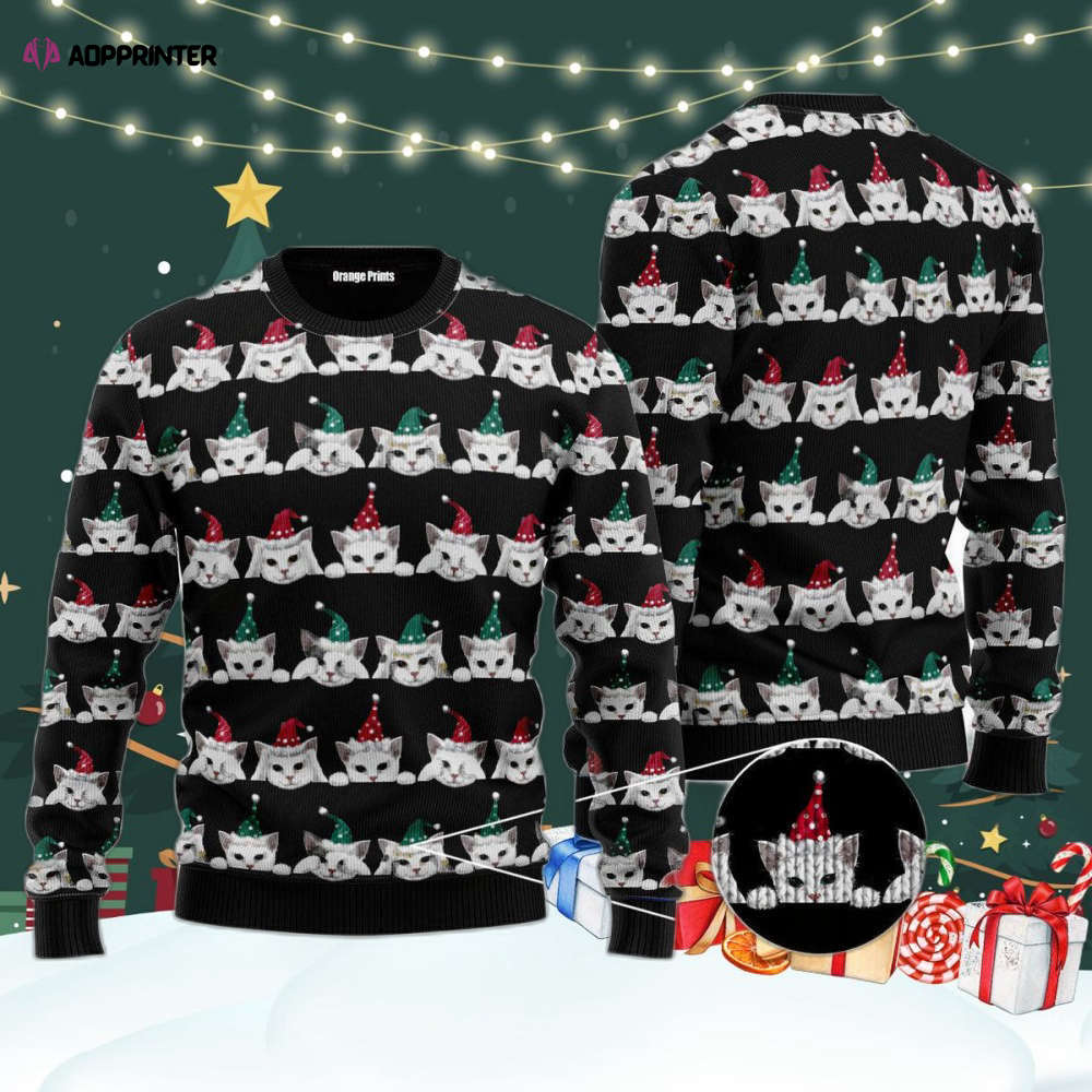 Merry Catmas Ugly Christmas Sweater For Men & Women UH1087