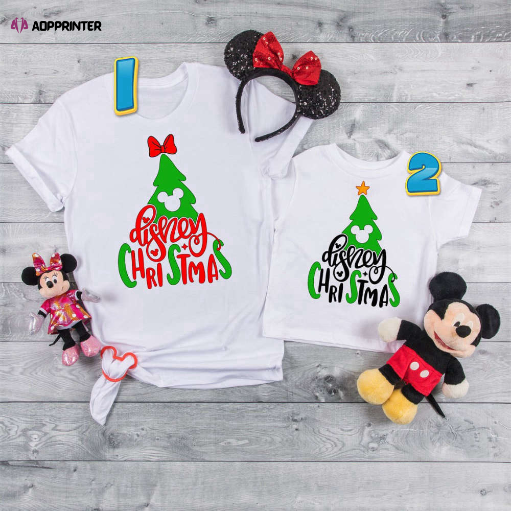 Merry Christmas Disney Christmas Tree T Shirt