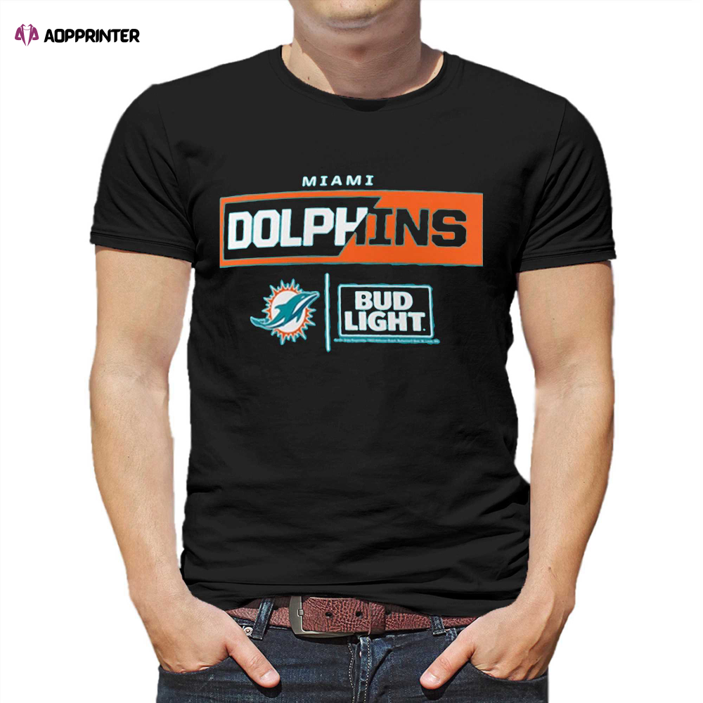 Miami Dolphins Fanatics Branded Nfl X Bud Light T-shirt