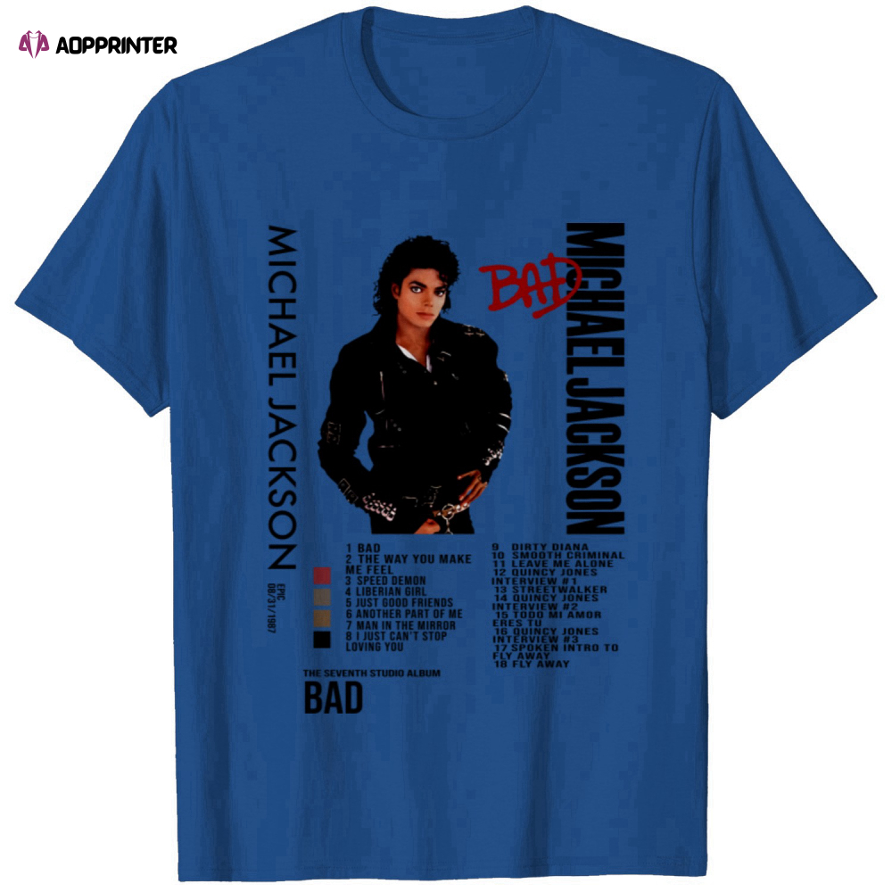 Michael Jackson – Bad – Album – Poster – Shirt