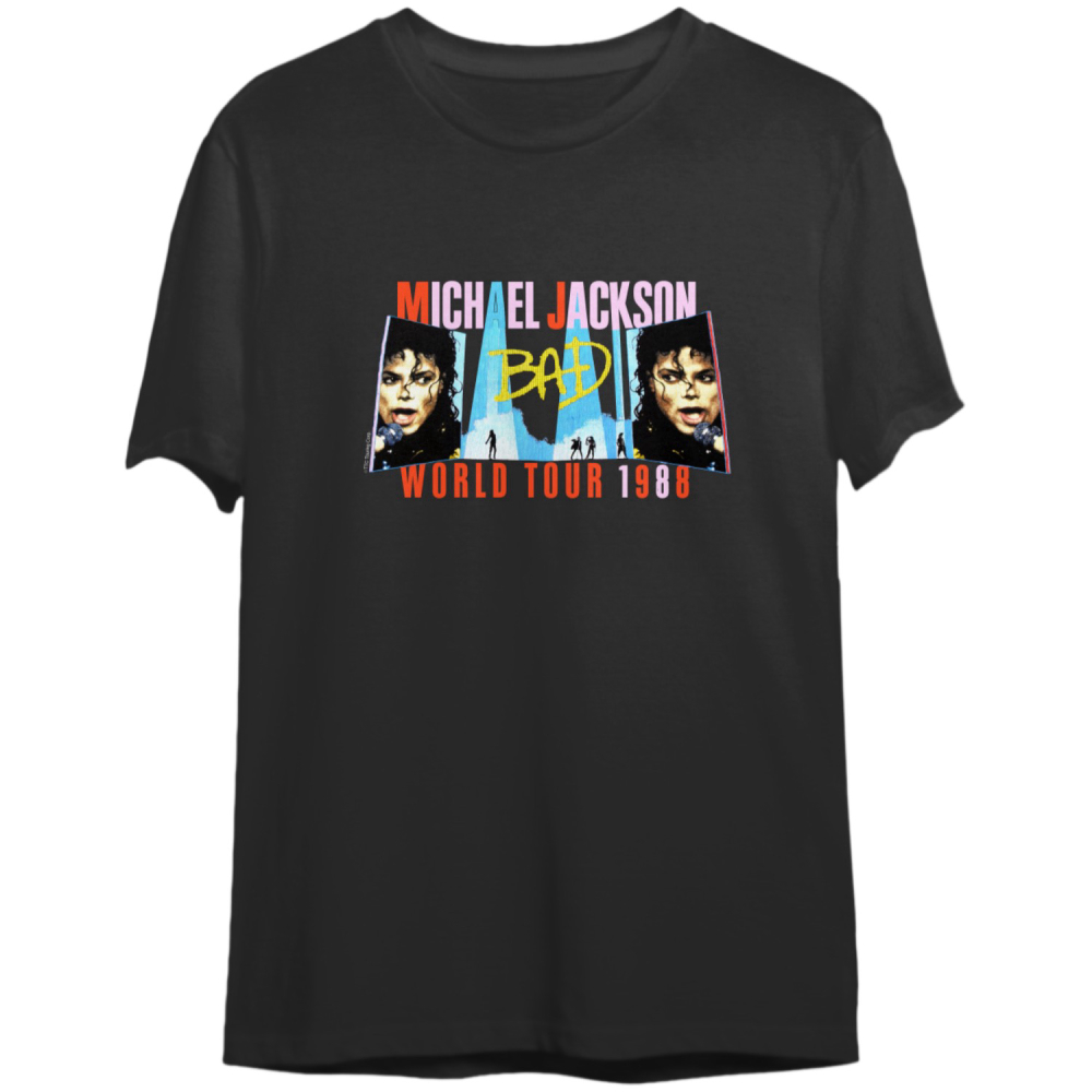 Michael Jackson Bad World Tour Shirt 1988 Med