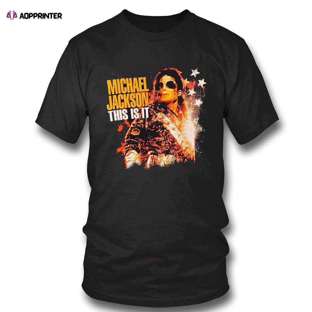 Michael Jackson Blood Shirt This Is It Tour 2009 Long Sleeve, Ladies Tee