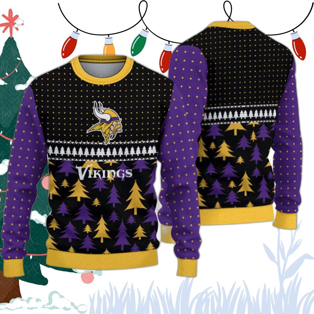 Minnesota Vikings Christmas Sweatshirt 3D