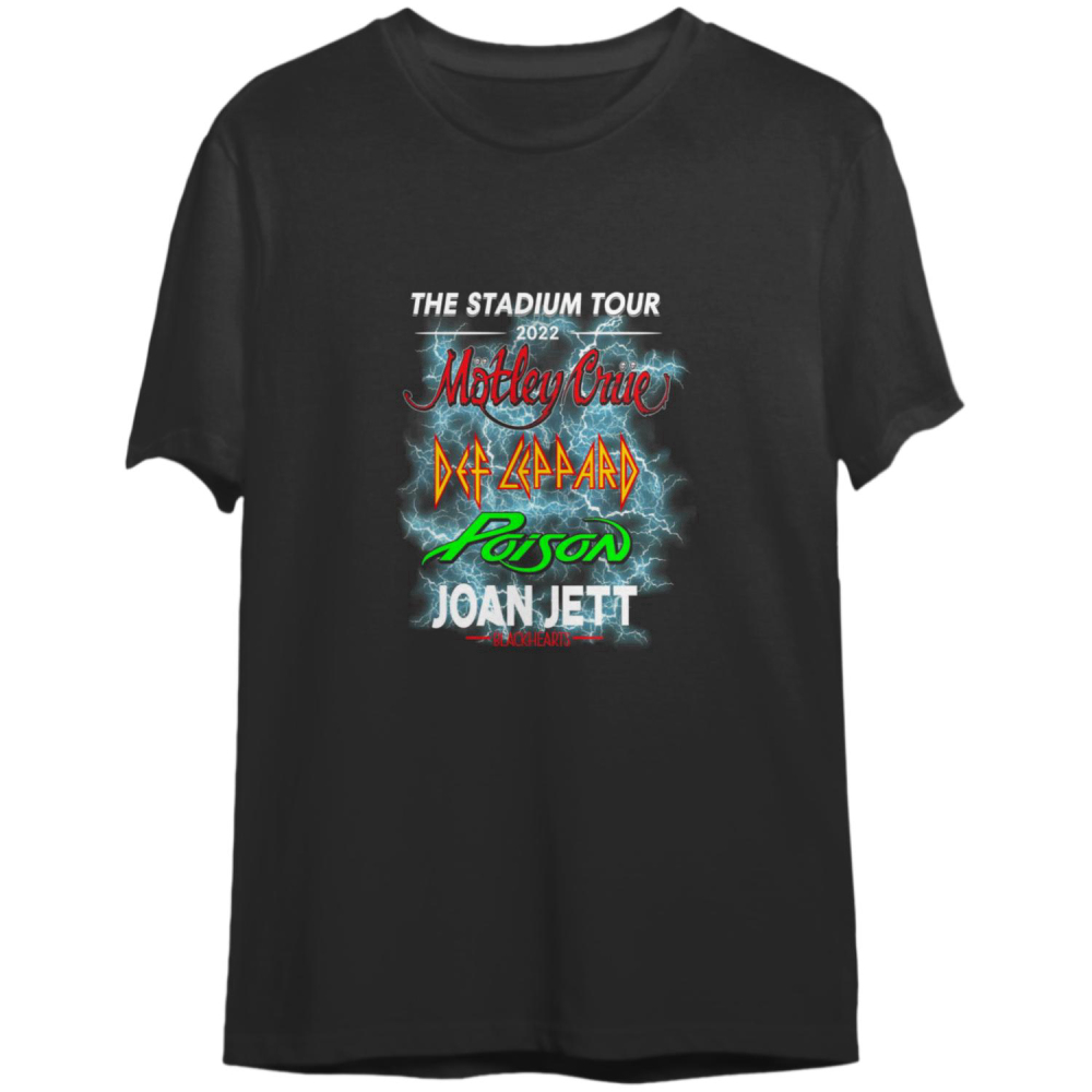 Motley Crue Stadium Tour Shirt Joan Jett 2022 Stadium Tour