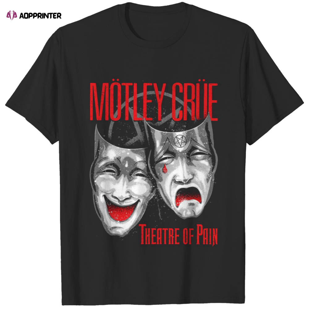 Motley Crue Theatre of Pain Rock Metal Tee T-Shirt