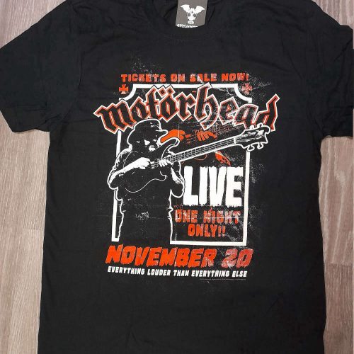 Motorhead – Motorhead t-shirt – Motorhead live tee shirt – official Motorhead merchandise – metal – thrash metal
