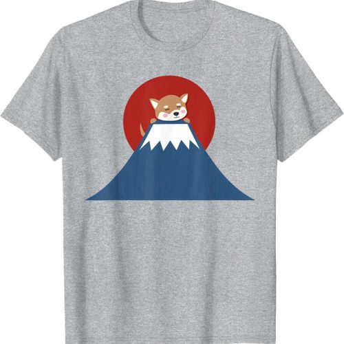 Mt. Fuji Shiba Inu T-shirt – Japanese Dog Japan Tee Kawaii