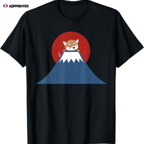 Mt. Fuji Shiba Inu T-shirt – Japanese Dog Japan Tee Kawaii