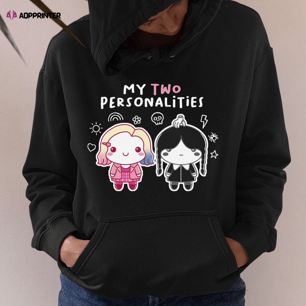 My Two Personalities Enid Sinclair Wednesday Addams T-Shirt