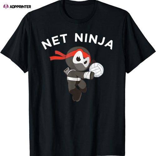 Net Ninja Volleyball Martial Arts Sport T-Shirt