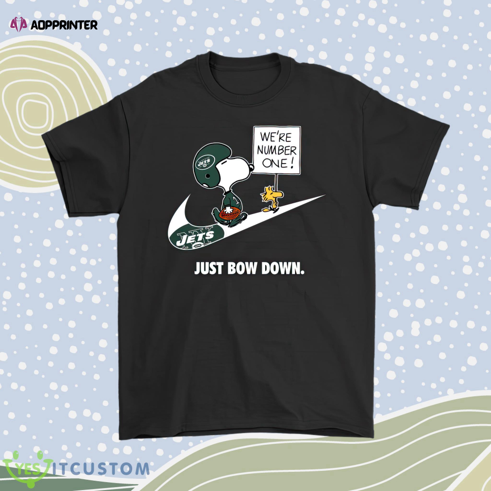 New York Jets Are Number One – Just Bow Down Snoopy Men Women Shirt
