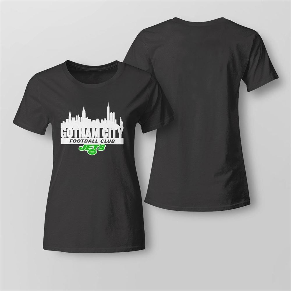 New York Jets Gotham City Football Club Skyline T-shirt