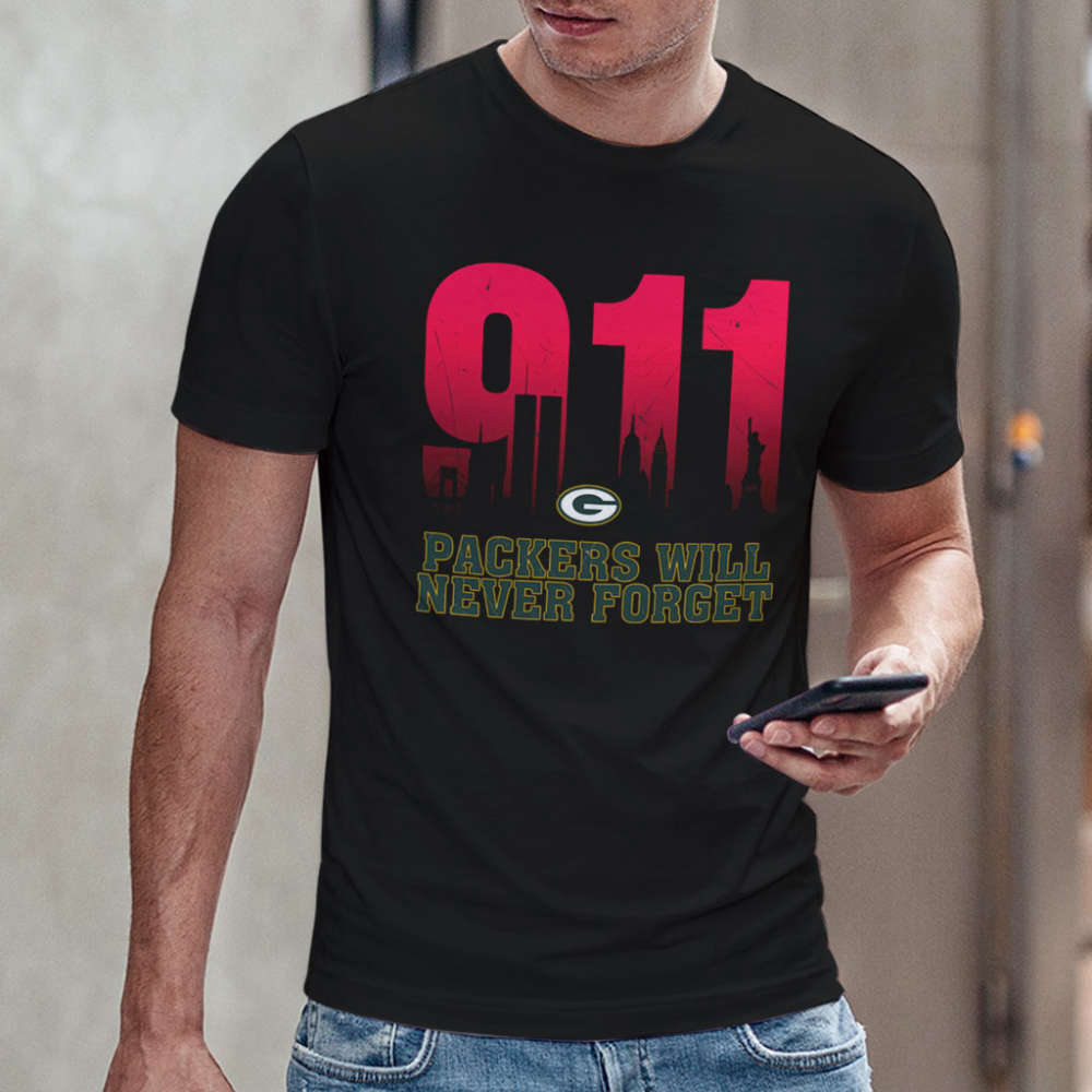 NFL 911 Green Bay Packers Will Never Forget Shirt Anniversary