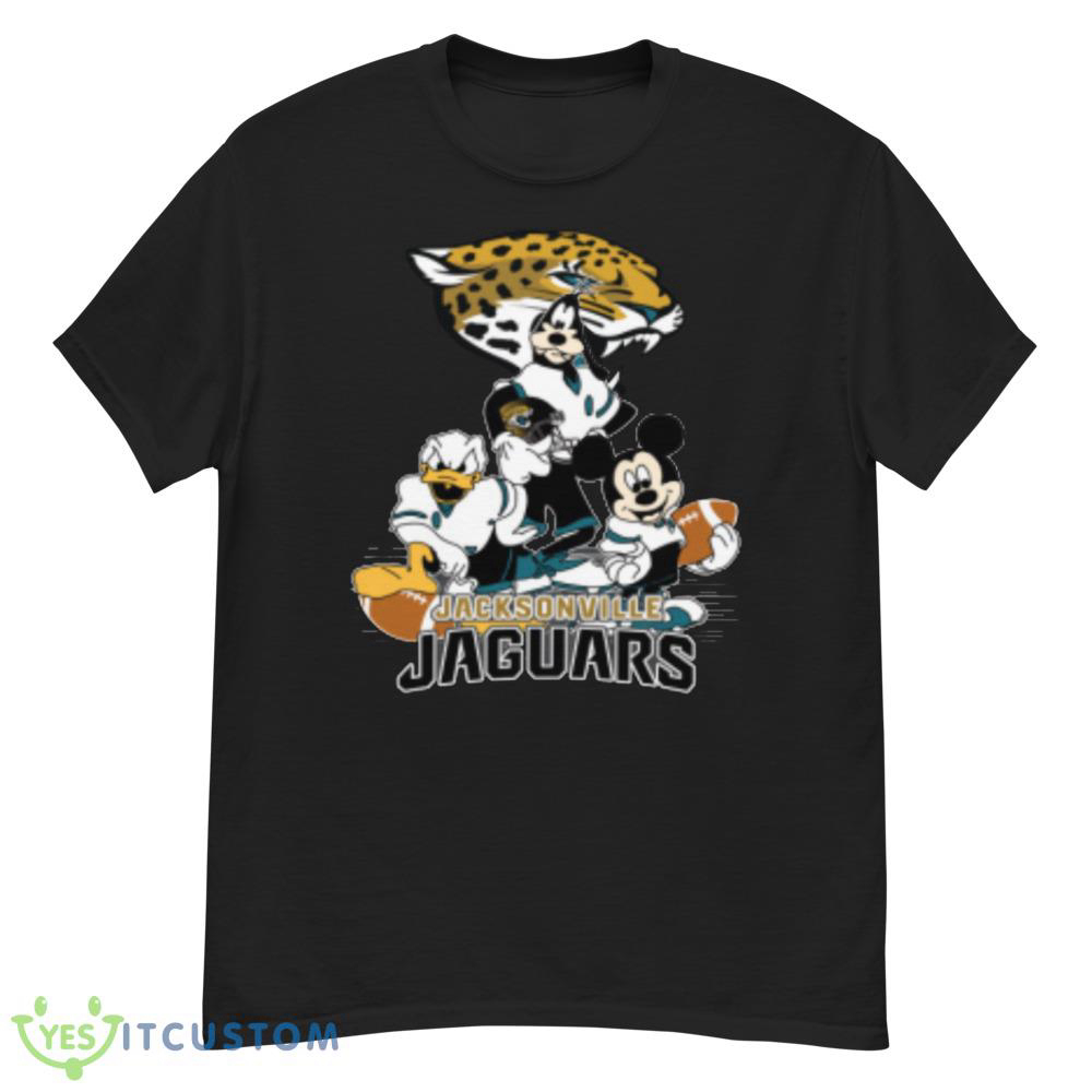 NFL Jacksonville Jaguars Mickey Mouse Donald Duck Goofy Football Shirt T-Shirt