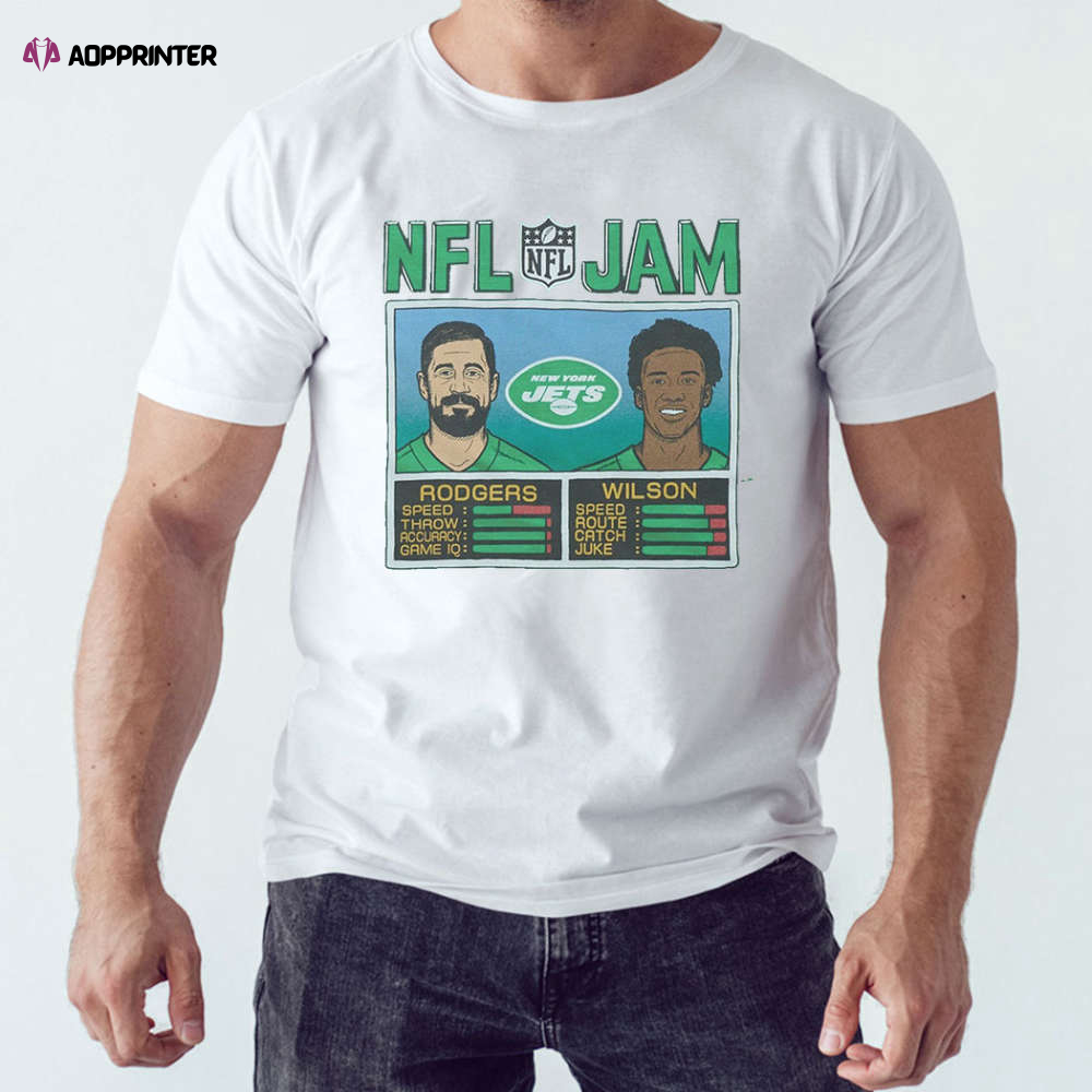 Nfl Jam New York Jets Rodgers And Wilson Shirt