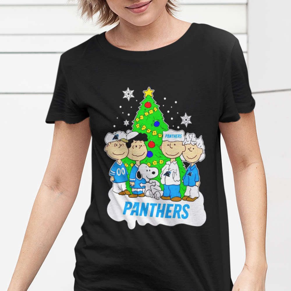 NFL Snoopy The Peanuts Carolina Panthers Christmas Shirt Gift Shirt