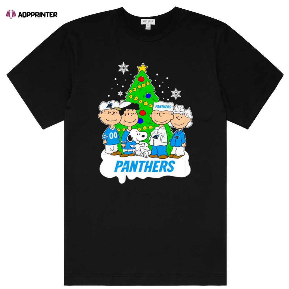 NFL Snoopy The Peanuts Carolina Panthers Christmas Shirt Gift Shirt