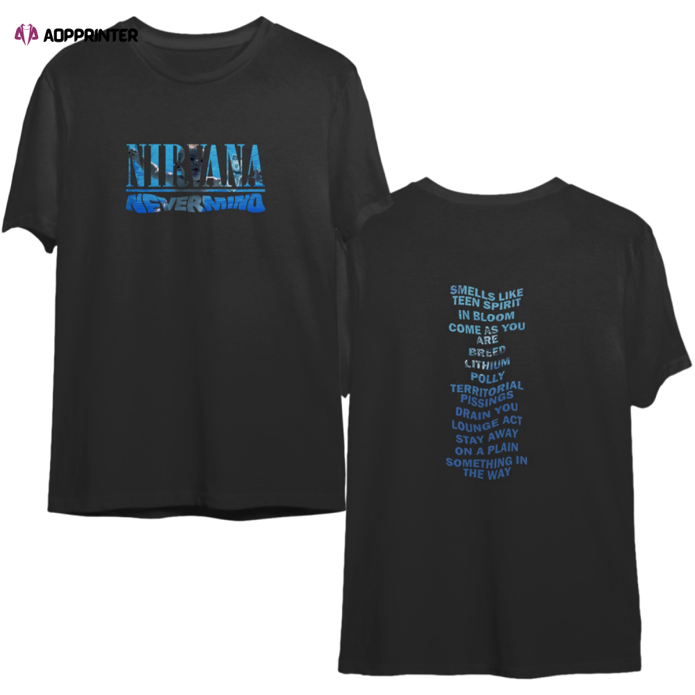 Nirvana Nevermind Album Play List T-Shirt