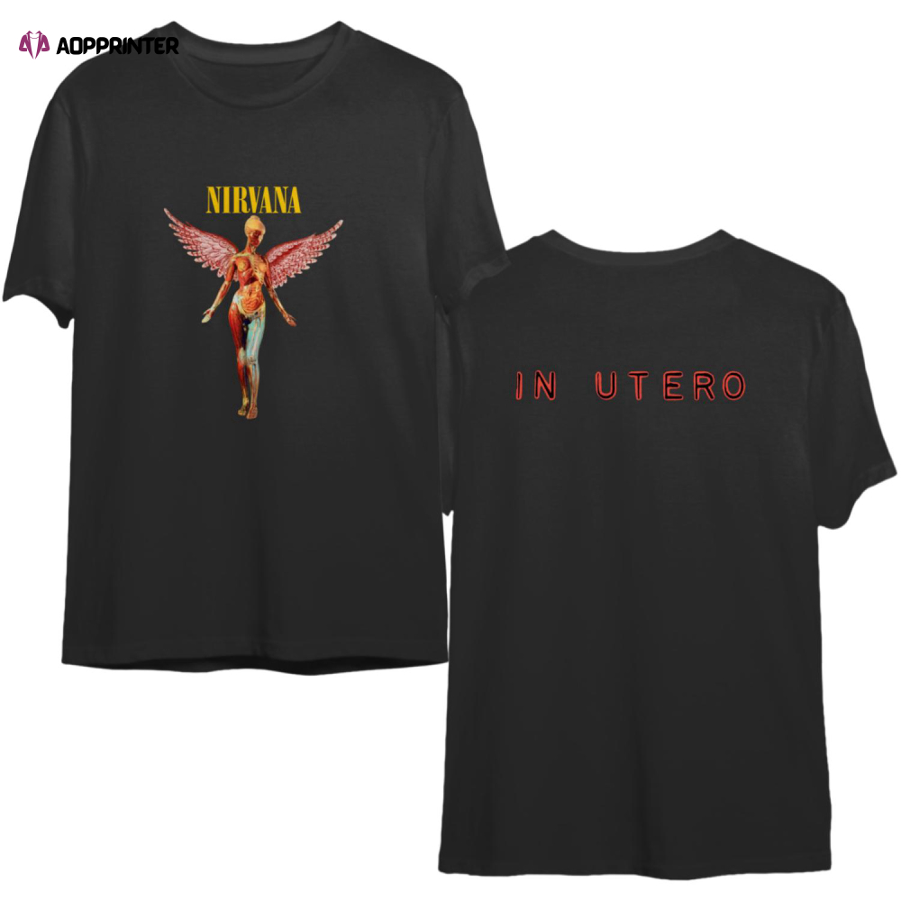 Nirvana Tshirt In Utero, Band Shirt, Nirvana 90s shirt