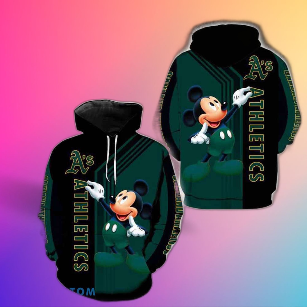 Oakland Athletics Mickey Mouse New Full All Over Print For Men And Women 3D Hoodie